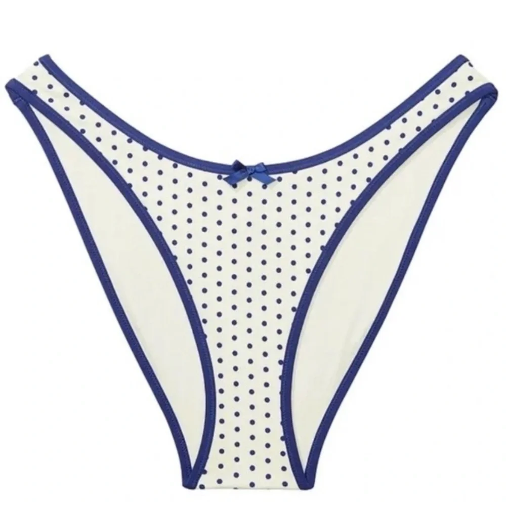 New! Frankies Bikinis x Pink Golden Hour Bikini Bottom Sleepy Dot 10701